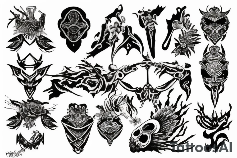 warrior tattoo idea