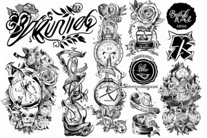 Der kleine Prinz und der Schriftzug winner wobei die bustaben untereinander stehen tattoo idea