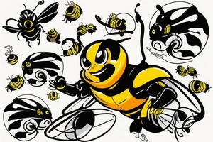 Bumble bee tattoo idea