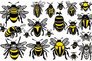 Bumble bee tattoo idea