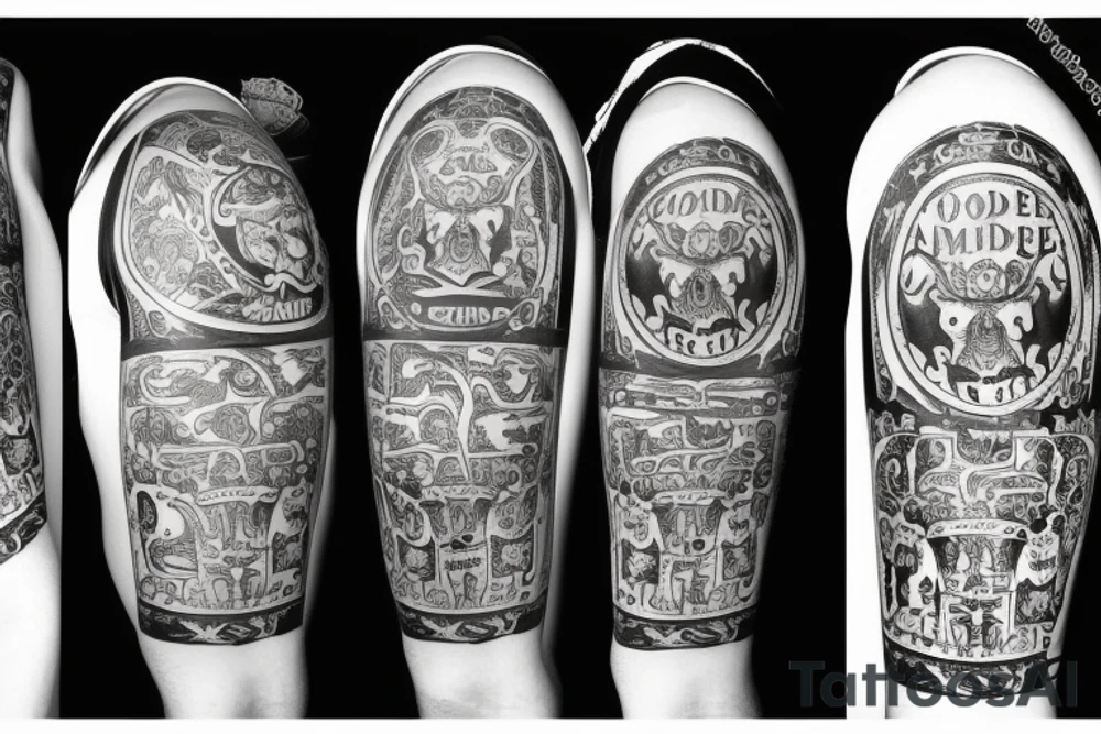 Molde cote of arms tattoo idea