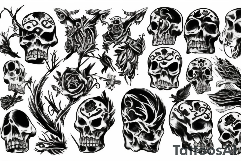 bones tattoo idea