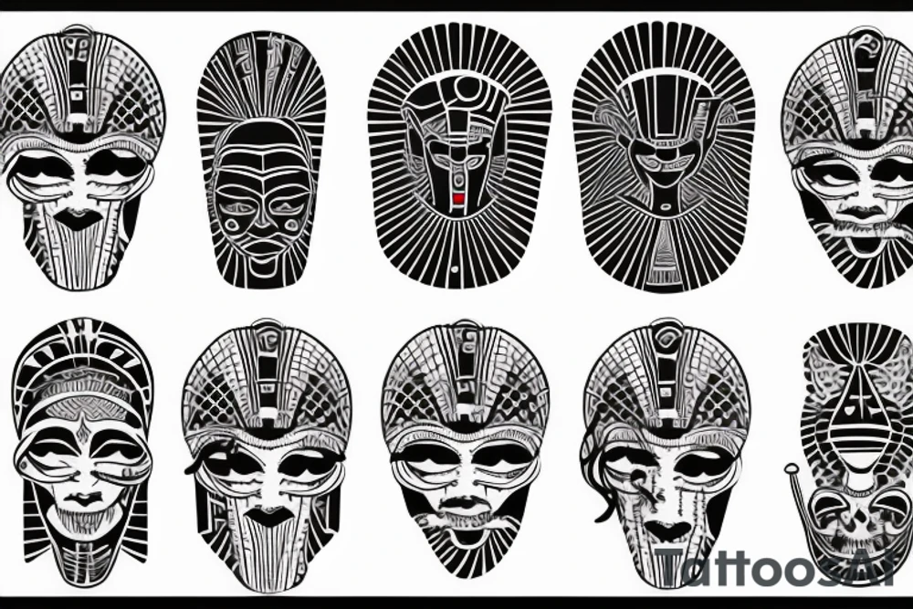 Egypt occult tattoo idea