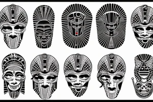 Egypt occult tattoo idea