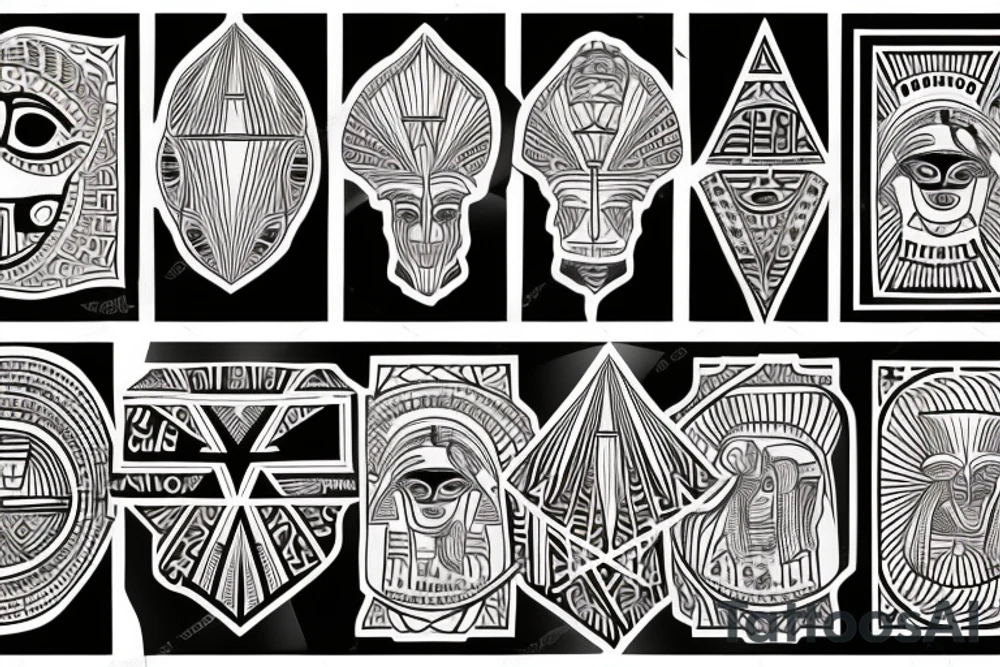 Egypt occult tattoo idea