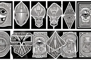 Egypt occult tattoo idea