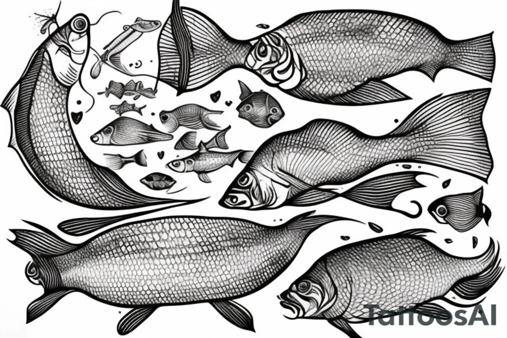 X-ray of fish tattoo idea