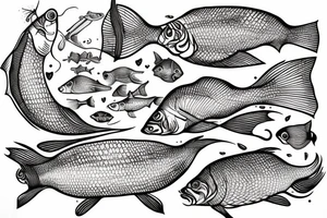X-ray of fish tattoo idea