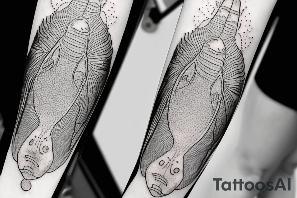 X-ray of fish tattoo idea