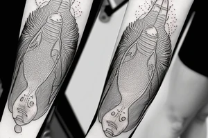 X-ray of fish tattoo idea