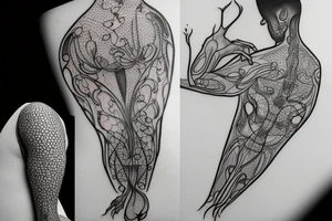 Human body tattoo idea