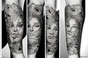 Human body tattoo idea