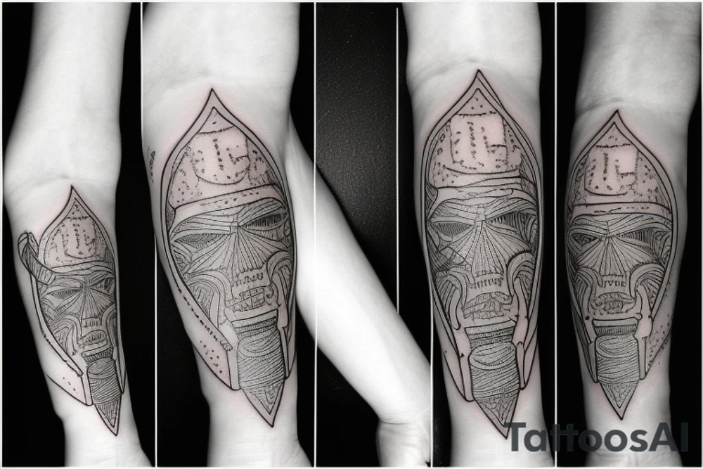 Knife tattoo idea