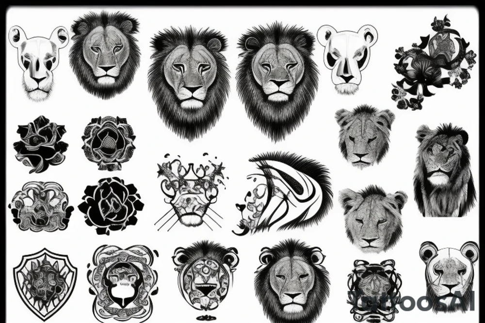 X-ray of lions tattoo idea