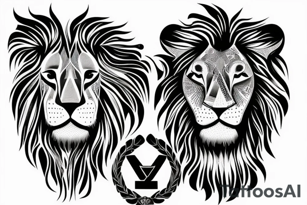 X-ray of lions tattoo idea