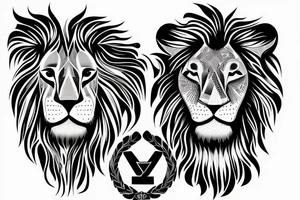 X-ray of lions tattoo idea