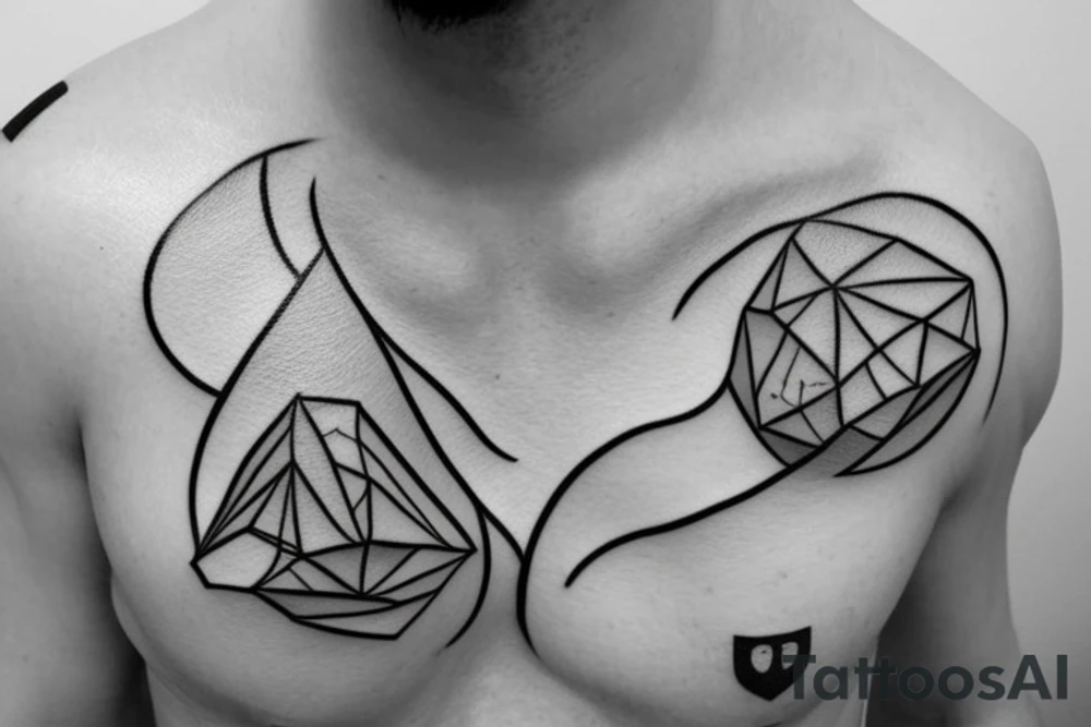 fine line minimal cloud no shading chest and shoulder tattoo idea fine line minimal cloud no shading chest and shoulder tattoo idea