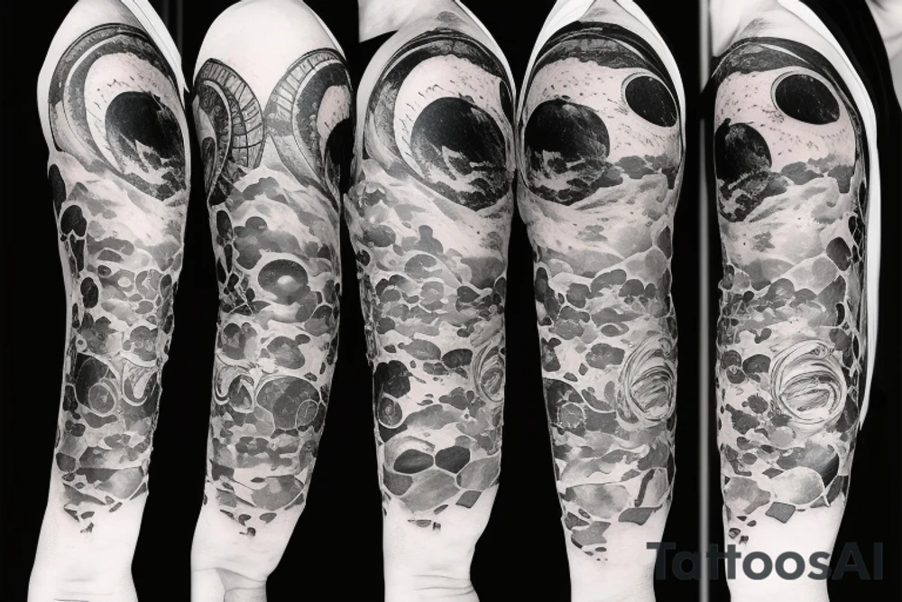 man on the moon tattoo idea