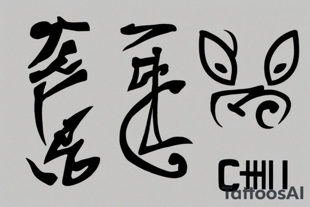 text "Chi" tattoo idea