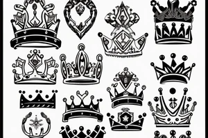 3 crowns interlocked tattoo idea