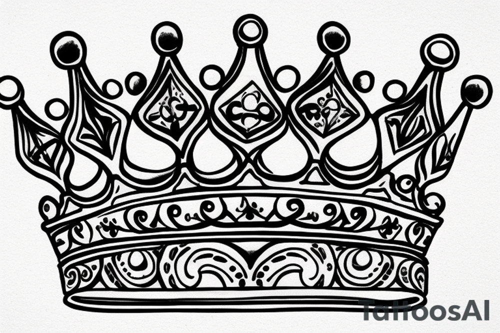 3 crowns interlocked tattoo idea
