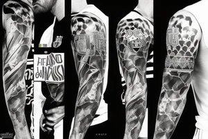 Lionel messi and barcelona tattoo idea