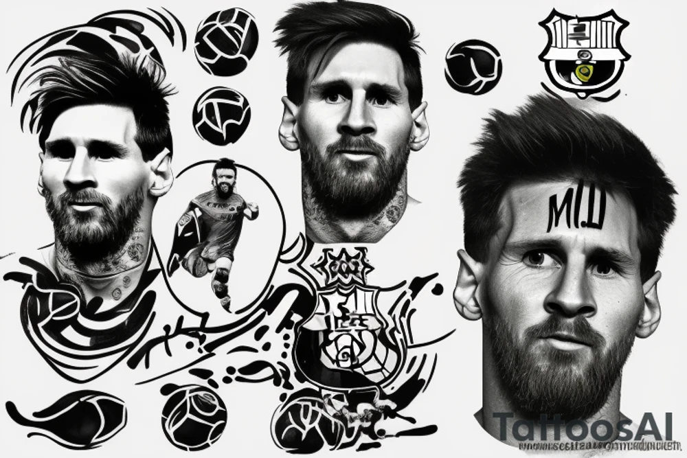 Lionel messi ❤️ barcelona tattoo idea