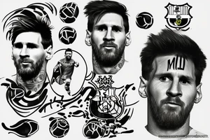 Lionel messi ❤️ barcelona tattoo idea