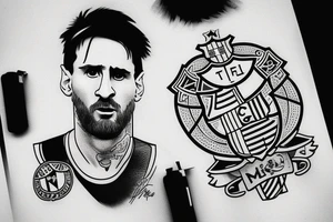 Lionel messi ❤️ barcelona tattoo idea