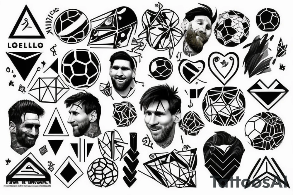 Lionel messi ❤️ barcelona tattoo idea