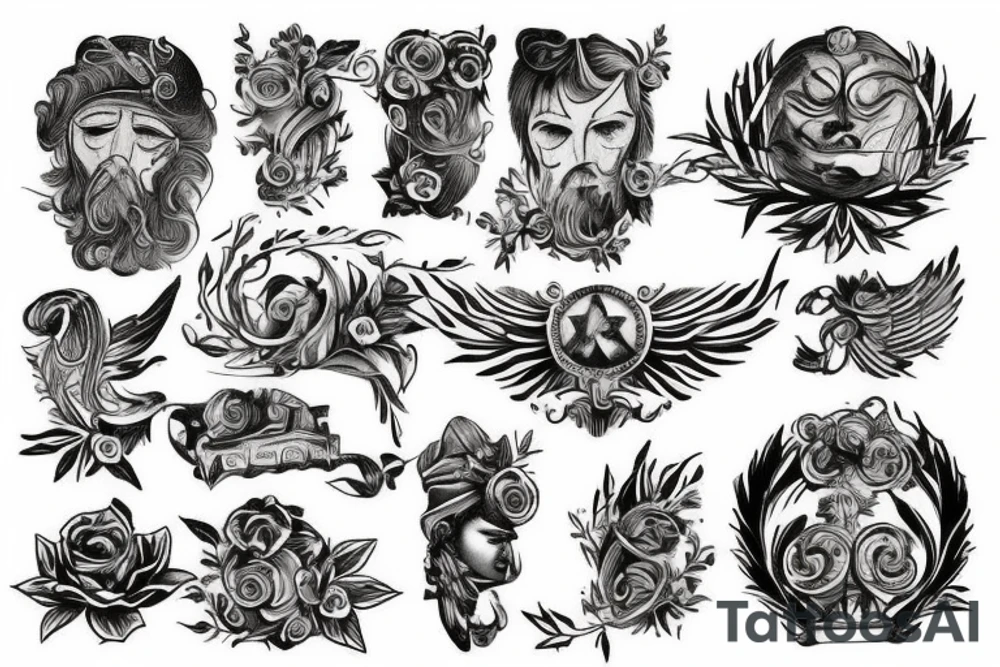 greek thematic tattoo idea