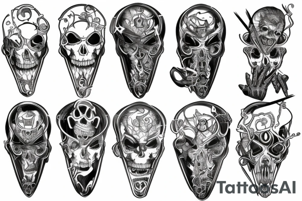 mark of the faceless killer on the back tattoo idea mark of the faceless killer on the back tattoo idea