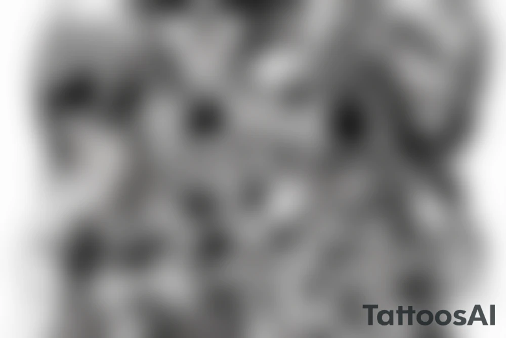 mark of the faceless killer on the back tattoo idea