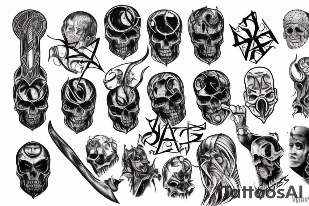 mark of the faceless slayer tattoo idea