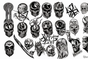 mark of the faceless slayer tattoo idea