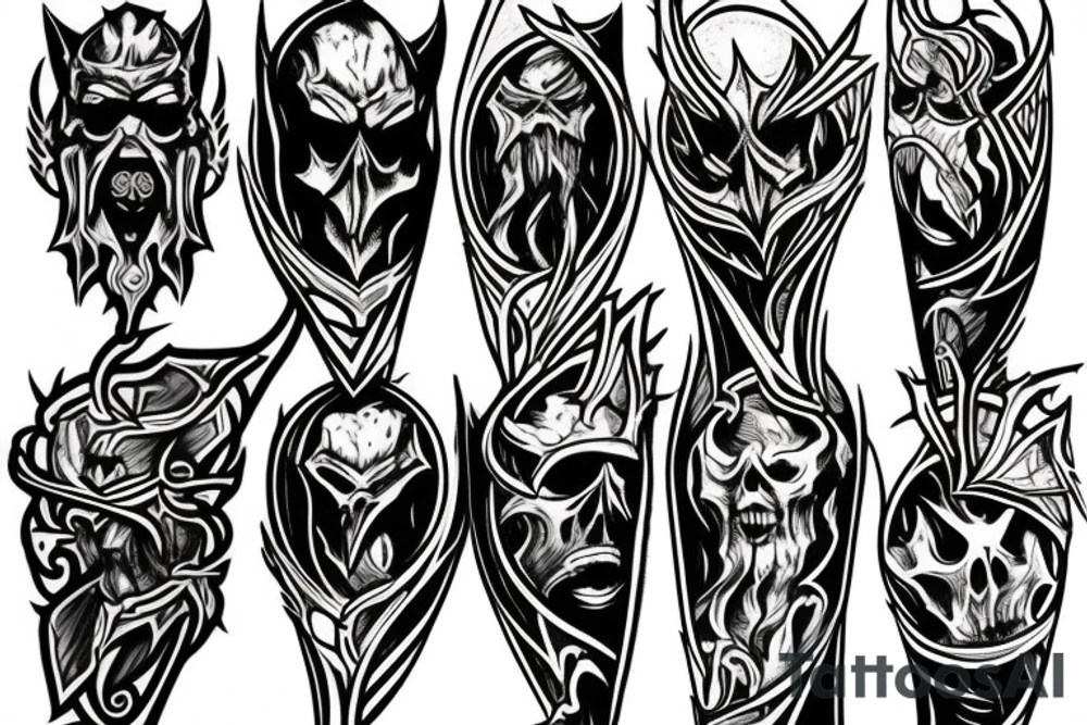 mark of the faceless slayer tattoo idea