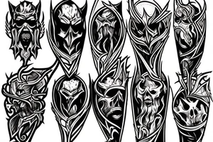 mark of the faceless slayer tattoo idea