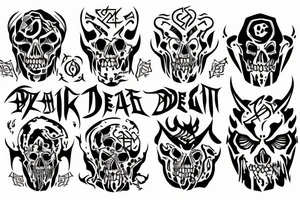 runic mark of the faceless death tattoo idea