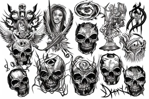 mark of the slayer tattoo idea