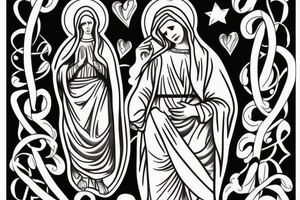 Virgin Mary tattoo idea