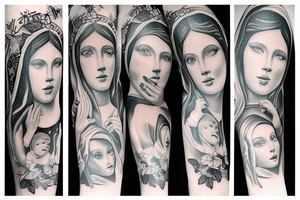 Virgin Mary tattoo idea