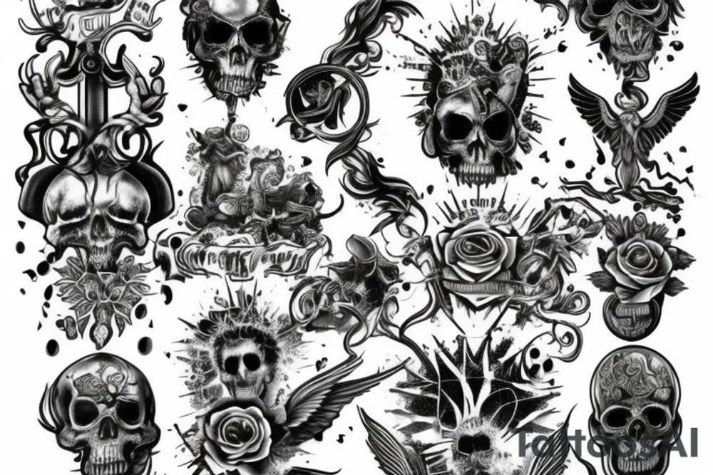 Deus, si morior iuvenis, mitte me in coelum.  Iam sum in inferno tattoo idea