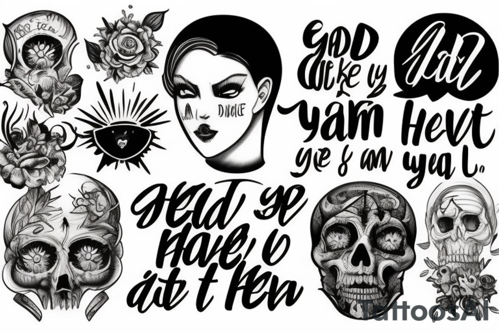 God, if I die young, send me to heaven.  I am already in hell tattoo idea
