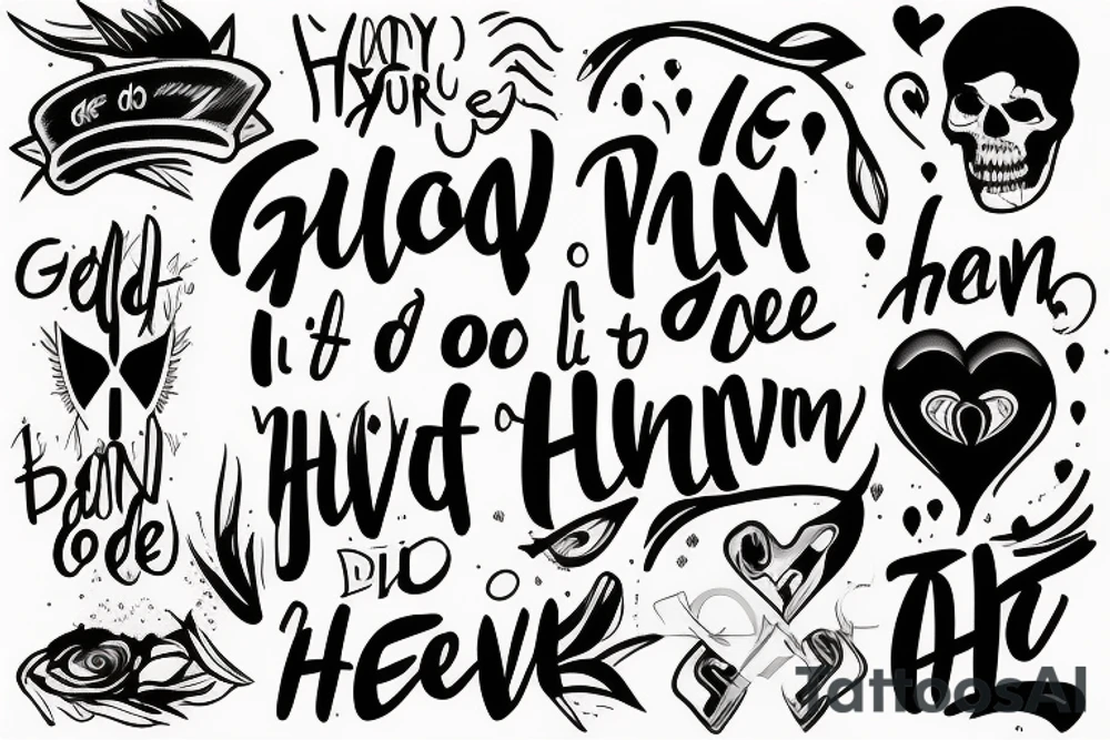 God, if I die young, send me to heaven.  I am already in hell tattoo idea