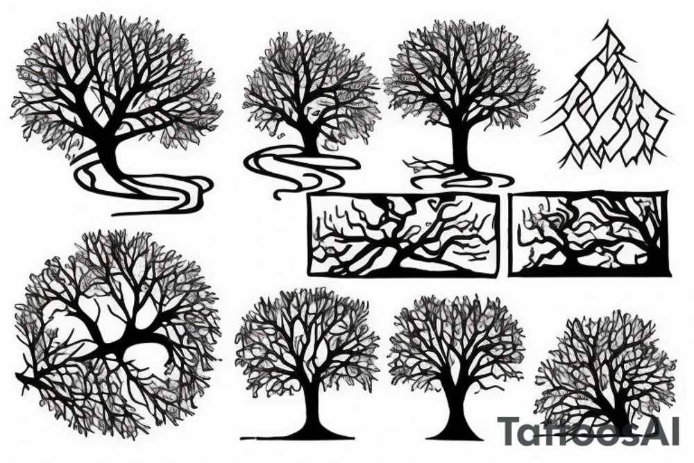 tree circuit tattoo idea