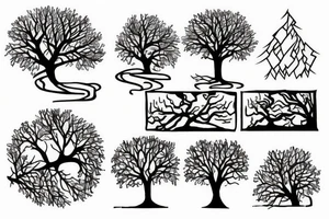 tree circuit tattoo idea