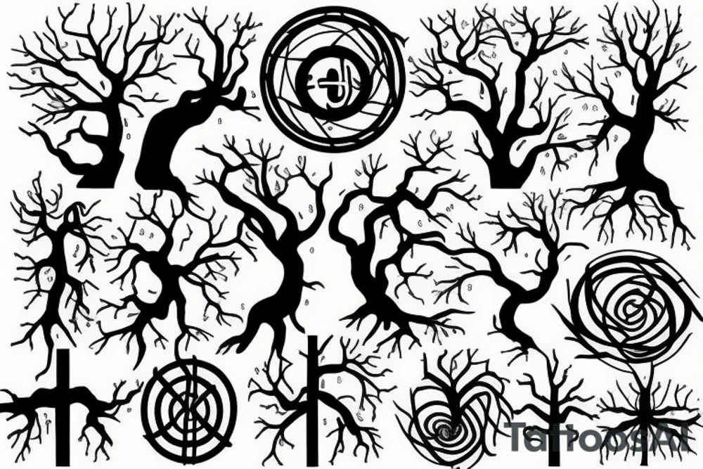 tree circuit tattoo idea
