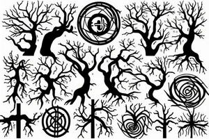 tree circuit tattoo idea