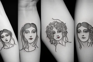 Klimts mother and daughter tattoo idea