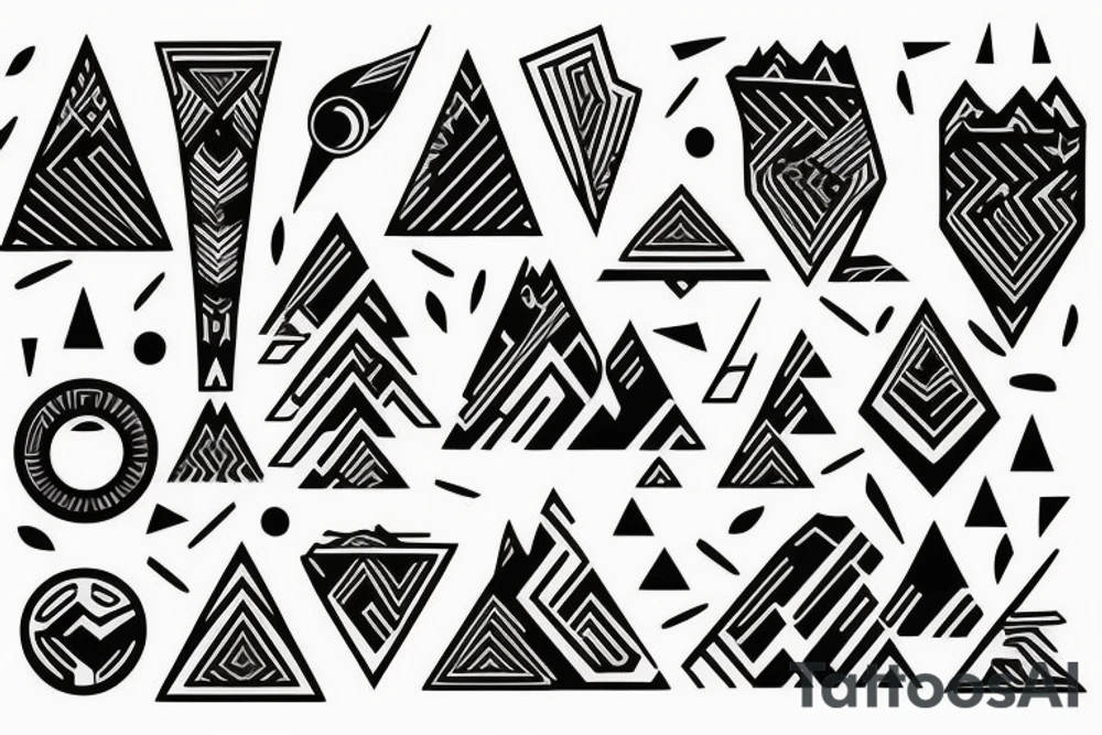 mountains tattoo idea